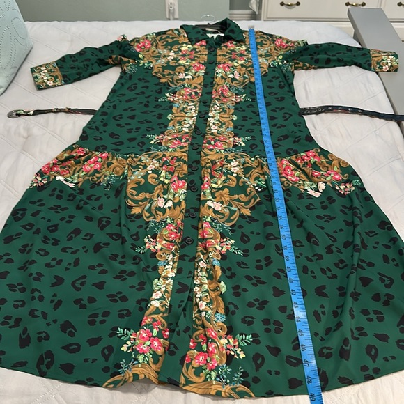 NWOT eshakti Wayward Fancies green leopard dress - Picture 8 of 8